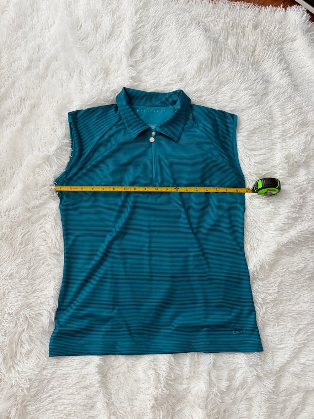 Nike Teal Sleeveless Polo Tank Top